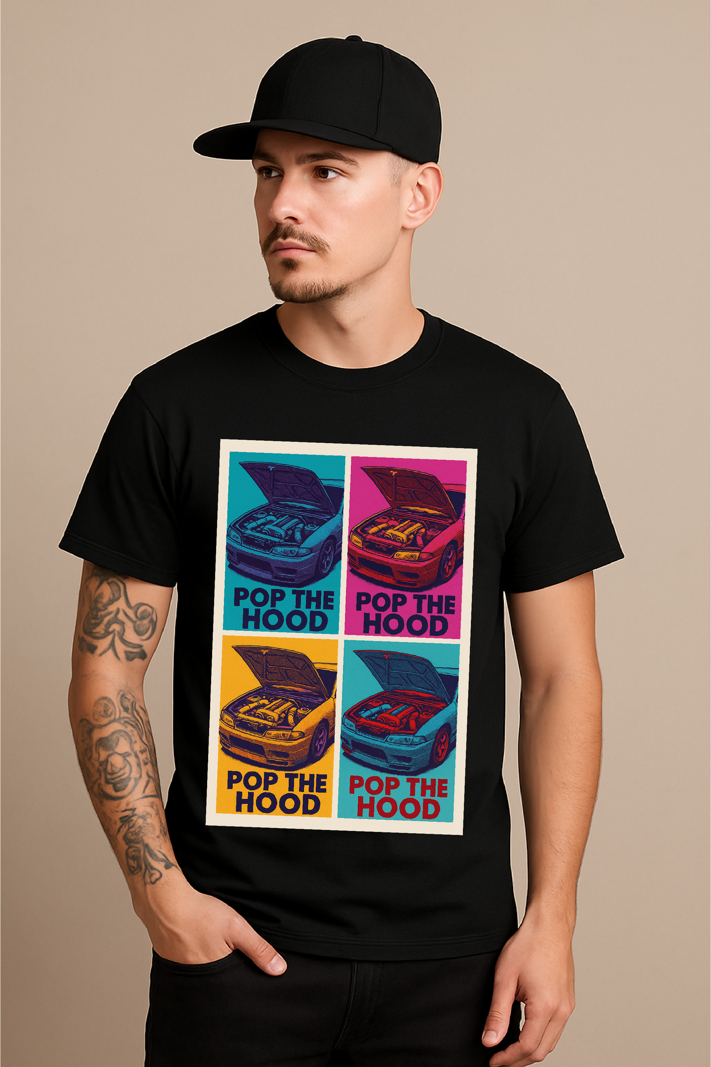 Pop the Hood – JDM Engine Art in Pop-Art Style