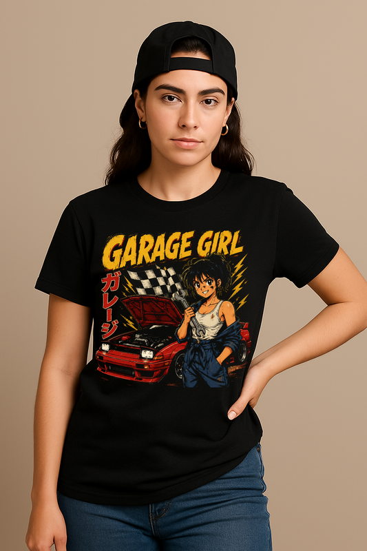 Garage Girl Anime JDM Manga Tuning Damen Shirt