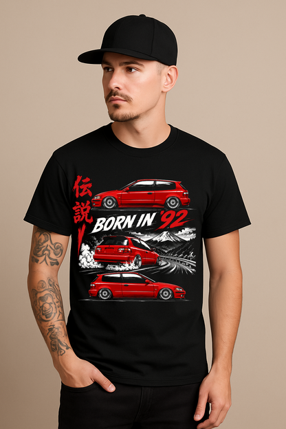 Born in 92 JDM 90er Japan Hot Hatch Legend Shirt