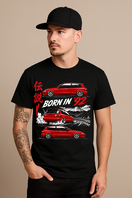 Born in 92 JDM 90er Japan Hot Hatch Legend Shirt