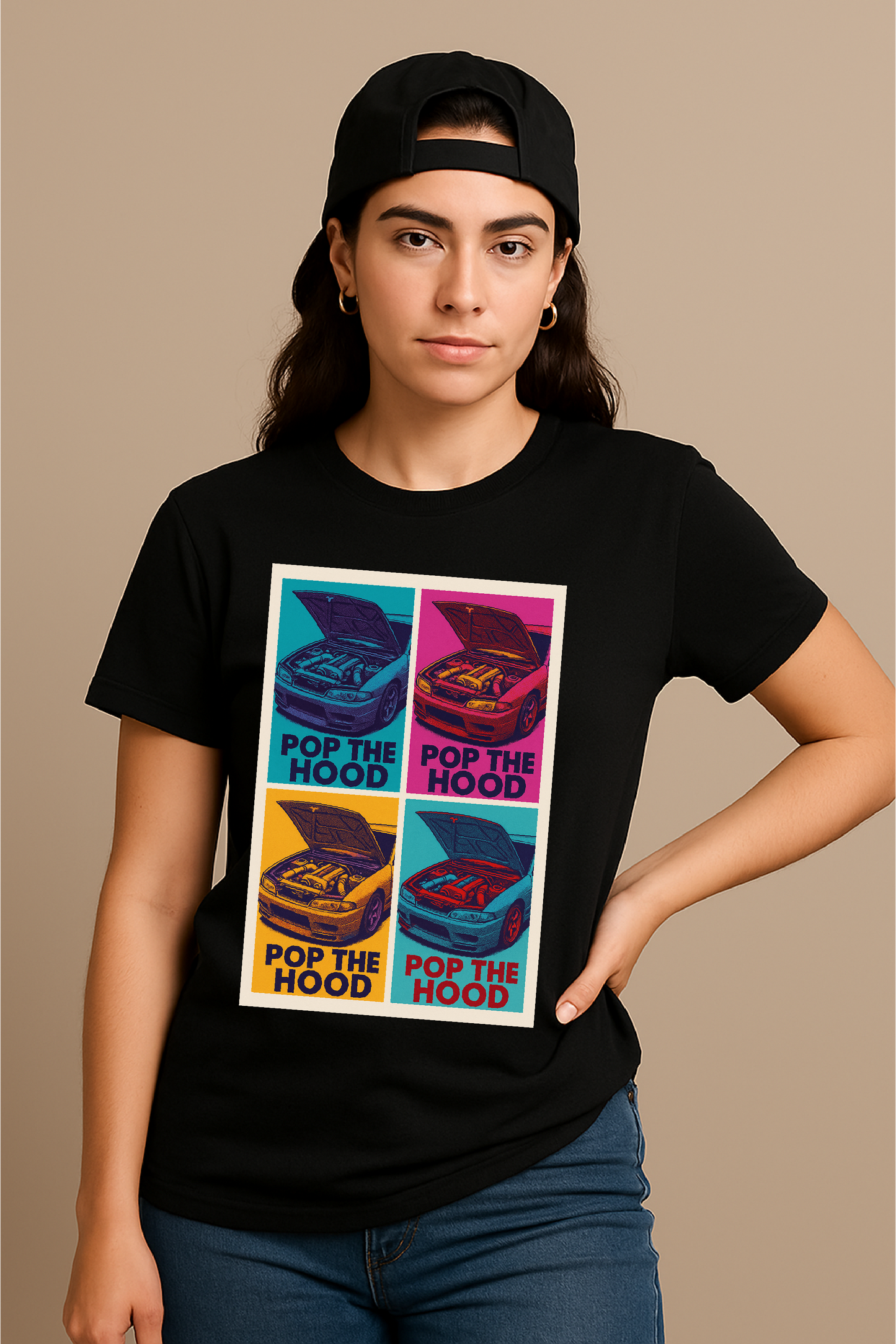 Pop the Hood – JDM Engine Art in Pop-Art Style