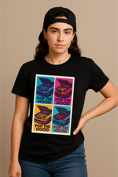 Pop the Hood – JDM Engine Art in Pop-Art Style