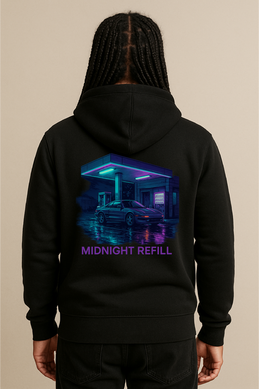 Midnight Refill – Neon JDM Gas Station Scene