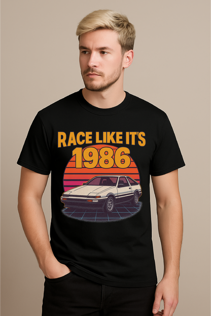 Race Like It’s 1986 – AE86 Retro Drift Shirt