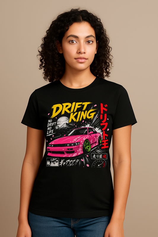 Drift King JDM 90er Drift Auto Manga Damen Shirt